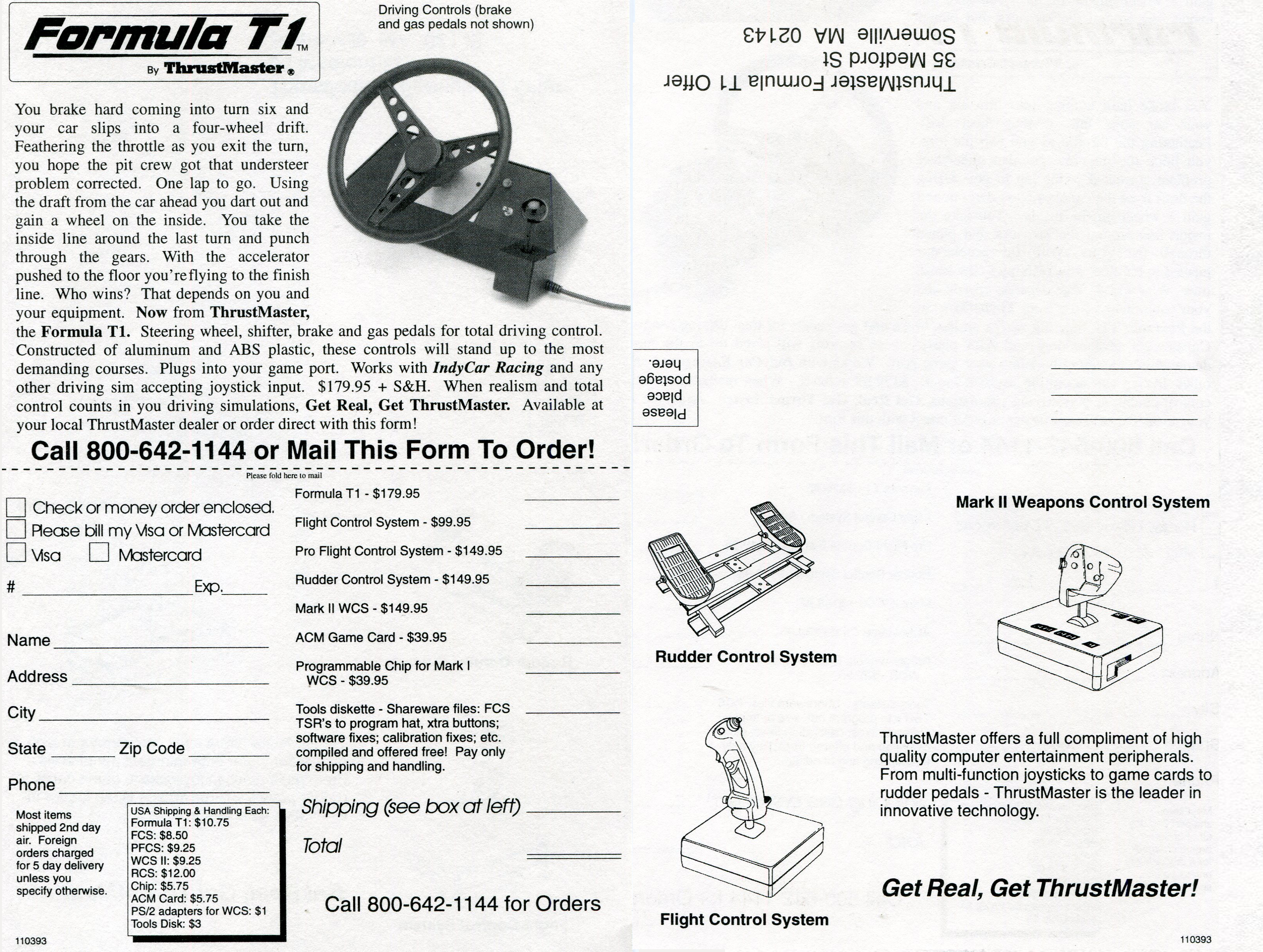 Thrustmaster Formula T1/T2 Profile | Race Sim Central